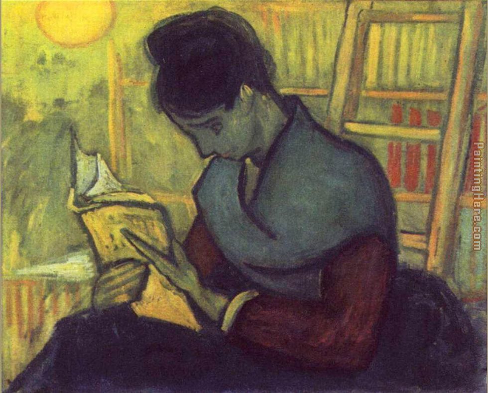 A Novel Reader painting - Vincent van Gogh A Novel Reader art painting